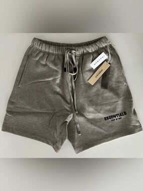 Essentials Fear Of God SS22 Dark Oatmeal Shorts